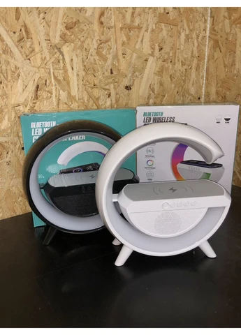 Умный светильник/Ночник с беспроводной зарядкой для телефона/Bluetooth-колонка Kamille (395444025)