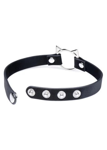 Чокер Kinky Kitty Ring Slim Choker - Black Master Series (358890887)