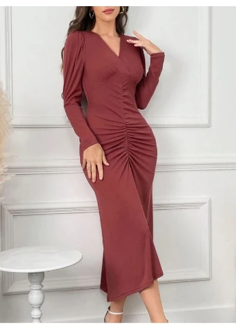Коричнева сукня SHEIN
