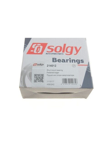 Подшипник амортизатора опорный 214012 No Brand (360483358)