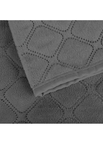 Двуспальное велюровое покрывало 180*240 см гипоаллергенное Серое (24260180240) ТЕП (364503567)