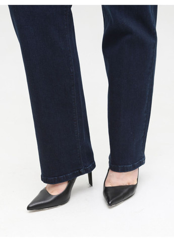 Джинсы женские прямые темно-синие со стрейчем Пряма Adorati - (358501735)