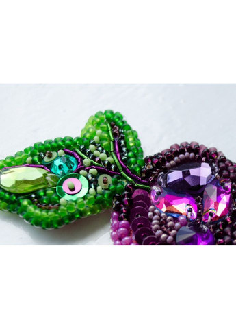 Набір для вишивання бісером прикраси "Бурячок" -231 на натуральному полотні AD (321971423)