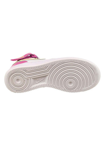 Жіночі Кросівки Air Force 1 Mid Білий Рожевий Nike комбіновані демісезони (367589302)