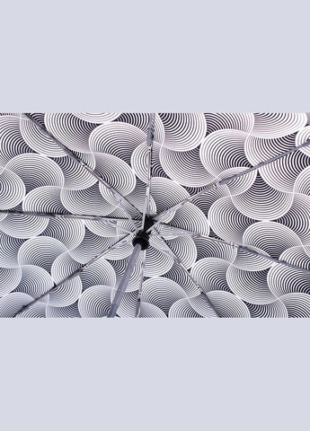 Чёрно-белого яркий женский зонтик оригинал Pierre Cardin средний система антиветер (303137376)