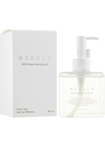 М'яка олія для глибокого очищення шкіри обличчя Mild Deep Cleansing Oil 240ml (960321-46856) Needly (368653815)