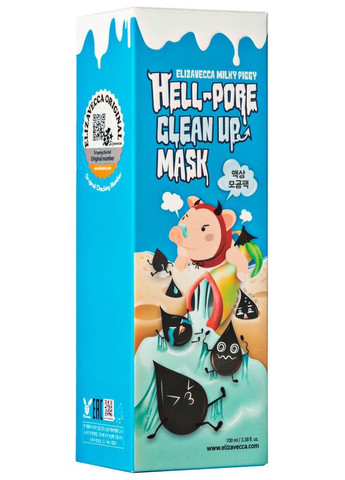 Маска-пленка для очистки пор Face Care Hell-Pore Clean Up Mask 200ml Elizavecca (369796466)
