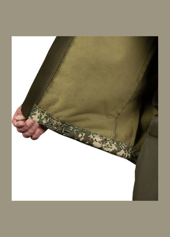 Комбинированная демисезонная куртка softshell хищник Camotec