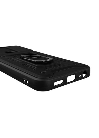 Чехол для Spark Go (KG5m) бронированный с кольцом со шторкой на техно спарк го чёрный rg1 Tecno (366234505)