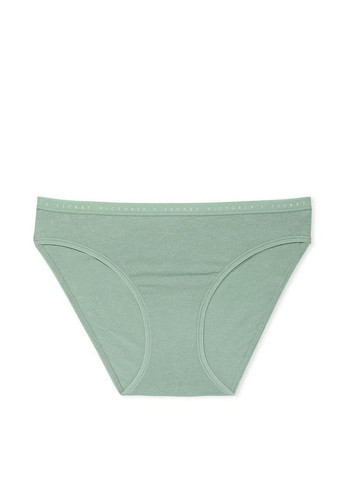 Трусики-бикини женские хлопковые Stretch Cotton Bikini Panty зеленые Victoria's Secret (370139622)