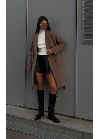 Темно-бежеве демісезонне Пальто, колір Темно-бежевий Fashion