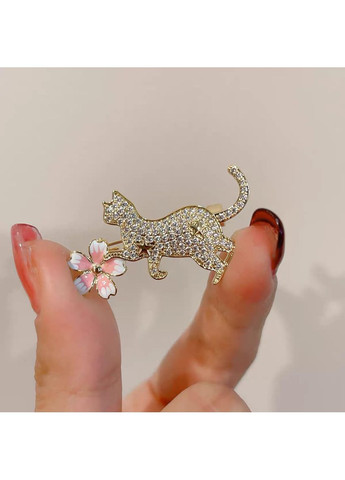 Брошь Котик с цветком (84946805) No Brand (331769885)