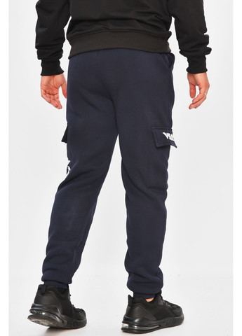 Спортивні штани чоловічі на флісі темно-синього кольору Let's Shop (363019238)