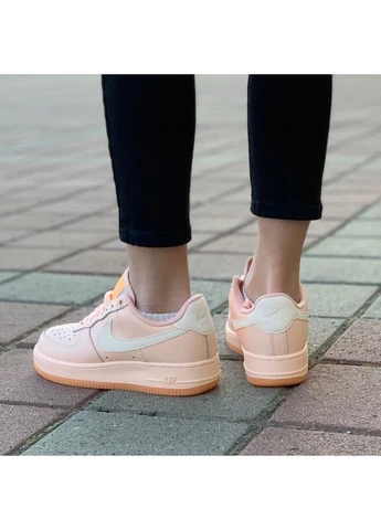 Розовые летние кроссовки nike air force 1 rose найк аир форс 1 No Brand