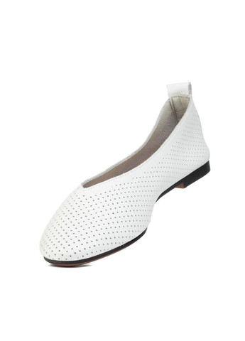 Жіночі балетки (2759т) FARINNI | білі натуральна шкіра (331613133)