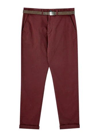 Бордовые брюки Pull & Bear
