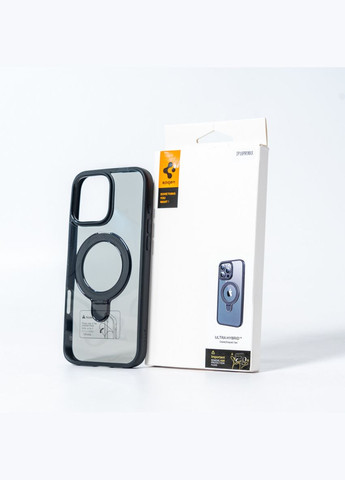 Чохол для смартфона AAA Magnetic Ring for Apple iPhone 16 Pro All Black Spigen (340278129)