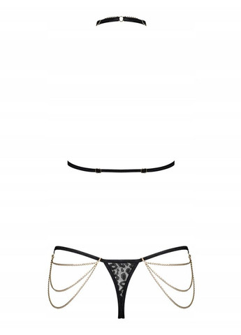 Комплект з ланцюжками Pantheria 2-pcs set black Obsessive (347314104)