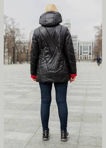 Черная демисезонная куртка женская "диана" демисезон MioRichi