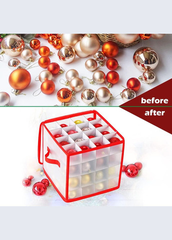 Органайзер для новогодних игрушек (до 7,5 см) 64 ячейки No Brand (342099225)