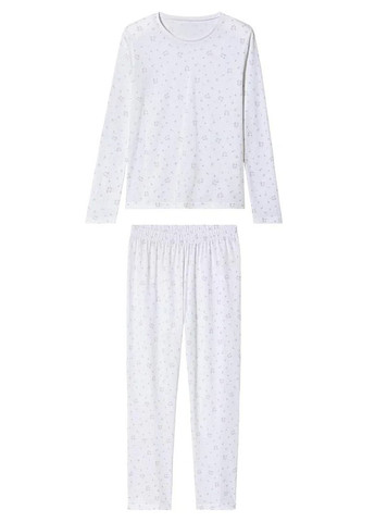 Біла всесезон піжама реглан + брюки Pepperts