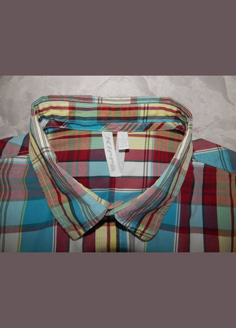 Цветная кэжуал рубашка в клетку No Brand