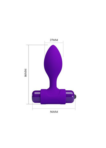 Анальна пробка Vibra Butt Plug Purple - CherryLove Pretty Love (329152775)