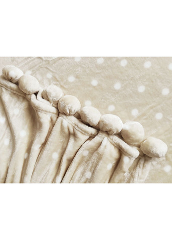 Плед меховой с помпонами Шары 200x220 см Love You 181171 (368903990)