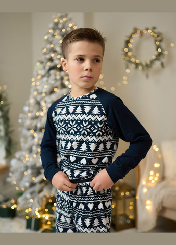 Темно-синяя подростковая пижама для мальчика Tom John