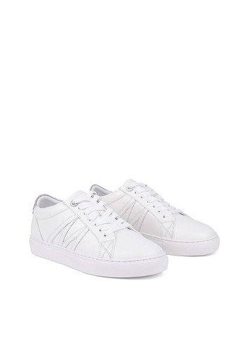 Білі жіночі кеди 8927-341 білий шкіра MIRATON