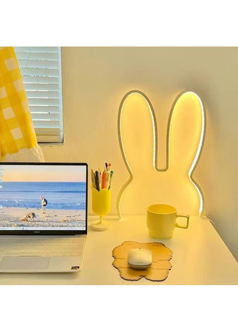 Ночник настенный Ушки Зайки, скандинавский стиль, с USB, с регулировкой яркости, 29×30 см No Brand (365721730)