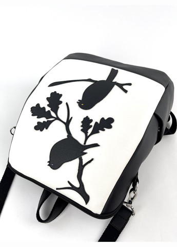 Рюкзак з відділенням для ноутбука 240040 чорно-білий Alba Soboni (299338982)