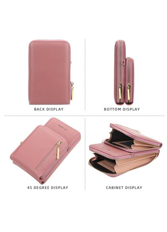 Жіноча міні сумочка клатч на плече для телефону, маленький коричневий гаманець (sku_1438К) No Brand (330576566)