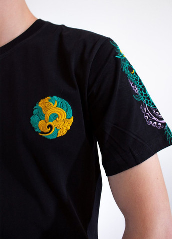 Черная мужская футболка giligant black No Brand