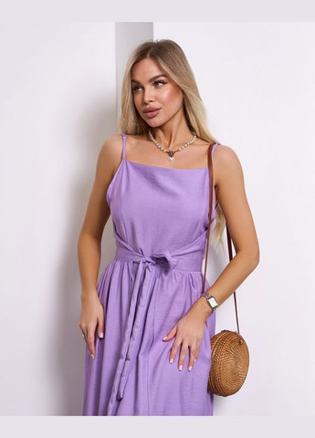 Сиреневое повседневный платья на запах ISSA PLUS однотонное