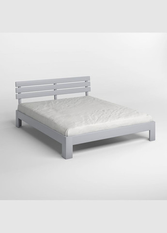 Двоспальне дерев'яне ліжко Новара (RAL-7040) 140х200 см (MBG-4105) Mebigrand (368282030)