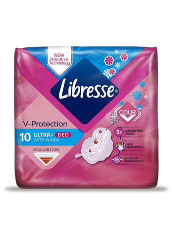 Гігієнічні прокладки Ultra Deo з крильцями, 10 шт Ultra Thin Normal Soft Deo 10шт (791730-25549) Libresse (368653551)