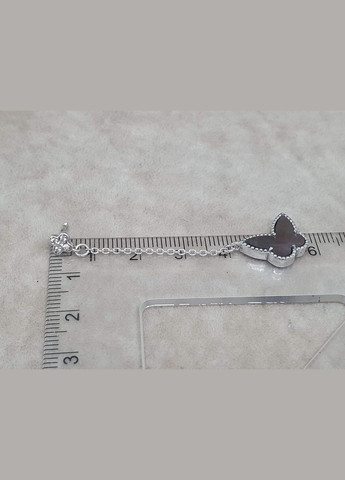 Срібні сережки-пуссети Метелики з перламутром. 82626Ч Aurora (315832227)