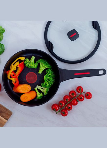 Сковорода с антипригарным покрытием и стеклянной крышкой 24 см (MG-1170) Magio (334005732)