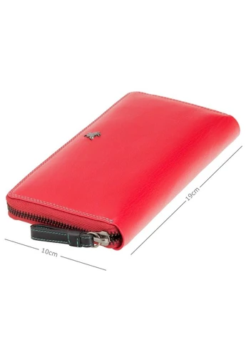Жіночий шкіряний портмоне SP33 RED M червоний Visconti (303831848)
