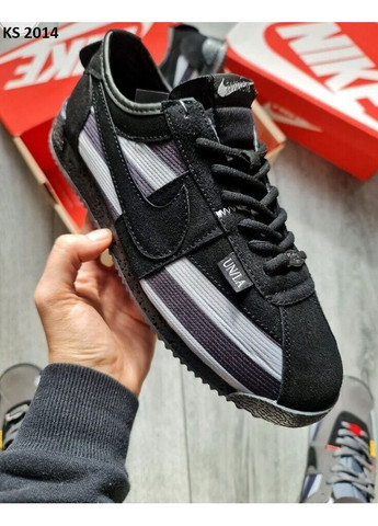 КРОССОВКИ ЖЕНСКИЕ NIKE CORTEZ X UNION BLACK НАЙК КОРТЕЗ No Brand чёрные демисезоны (368861705)