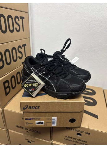 Черные всесезонные кроссовки asics gel-kahana 8 black white gor-tex No Brand
