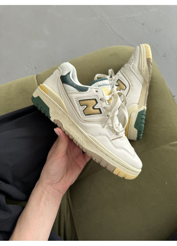 Сірі Осінні кросівки чоловічі new balance 550 aime leon dore natural green нью беланс 550 No Brand