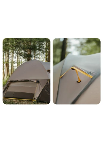 Намет шестимісний, KOTA 6, CNK2450WS031, 75D, світло-коричневий, 2 входи, 2 вікна Naturehike (395599102)