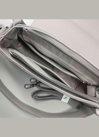 Жіноча сумка крос-боді з тильною кишенею та плечовим ременем сіра Alex&Mia (322768911)