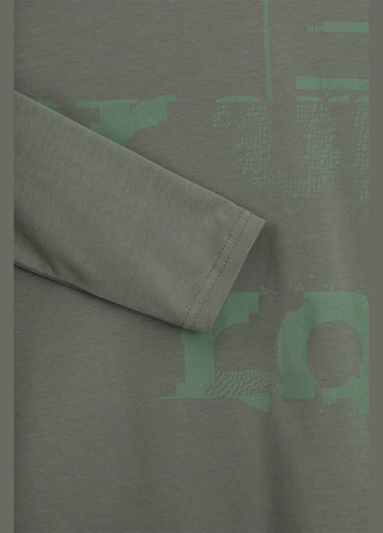 Оливковый демисезонный повседневный лонгслив Ecrin