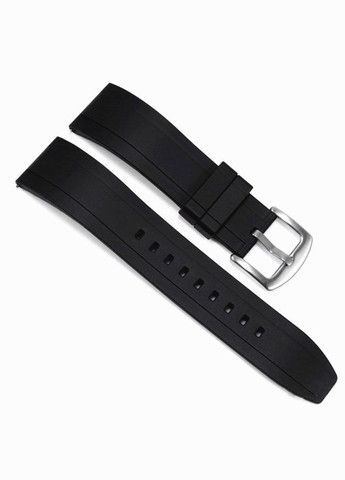 20, 22 мм. Каучуковый ремешок на часы. Черный цвет. Ремешок на GT3, GT2e (совместимый) и другие No Brand (370101683)