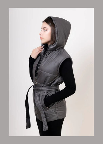 Жилетка жіноча 46-й розмір Графіт Polin Line (324628404)