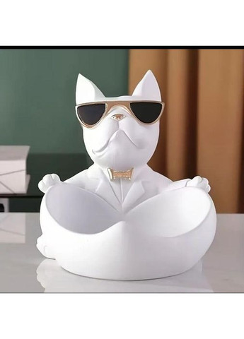 Статуетка Бульдог Білий 21,5 см No Brand (367111056)