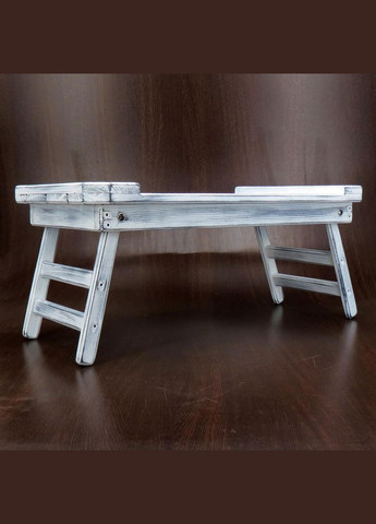 Столик-поднос для завтрака из дерева Огайо шебби (СТП-000821) No Brand (327846716)